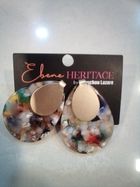 BOUCKLES D'OREILLES AVENTURINE