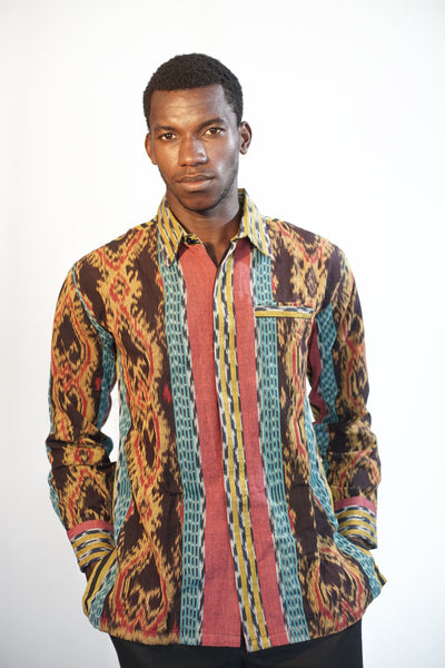 CHEMISE LONGUES MANCHES PAGNE TISSAGE HOMME