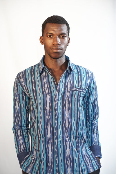 CHEMISE LONGUES MANCHES PAGNE TISSAGE HOMME