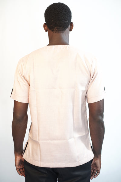 CHEMISE SANS COL COTON HOMME