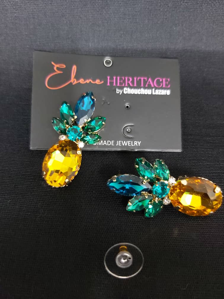 BOUCLES D'OREILLES ANANAS