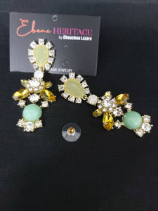 BOUCKLES D'OREILLES AVENTURINE