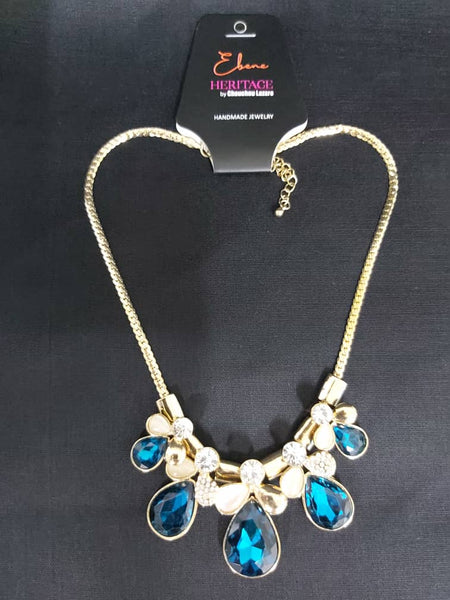 COLLIERS GEMMES BLEUS
