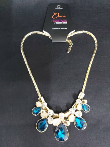 COLLIERS GEMMES BLEUS