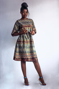 ROBE DROIT SANS PINCE COL BATEAU FEMME