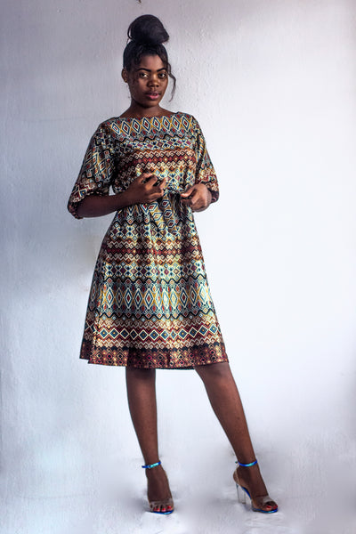ROBE DROIT SANS PINCE COL BATEAU FEMME