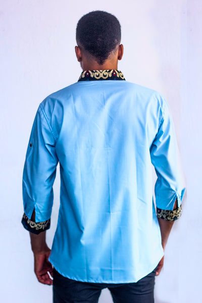 CHEMISE COURTES MACHES POCHE INTERIEURE COL EN PAGNE HOMME