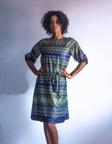 ROBE DROIT SANS PINCE COL BATEAU FEMME