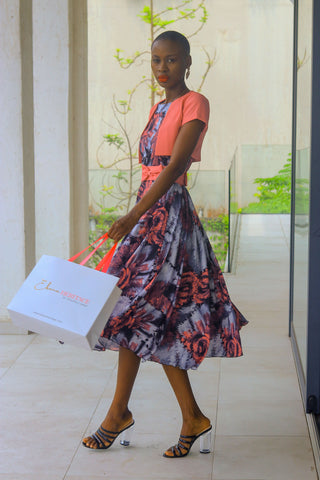 ROBE FLEURIE BOLERO