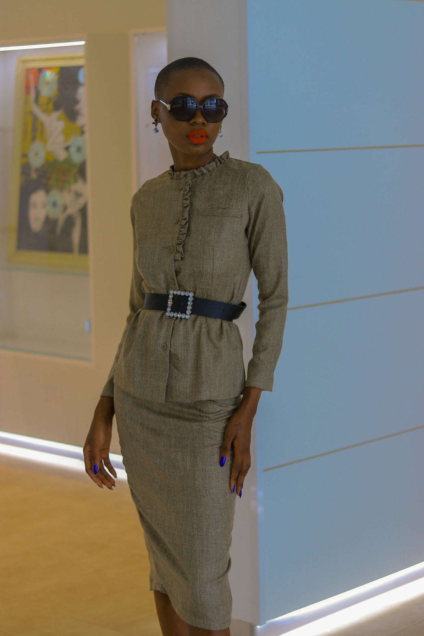 TAILLEUR A MANCHES COURTES