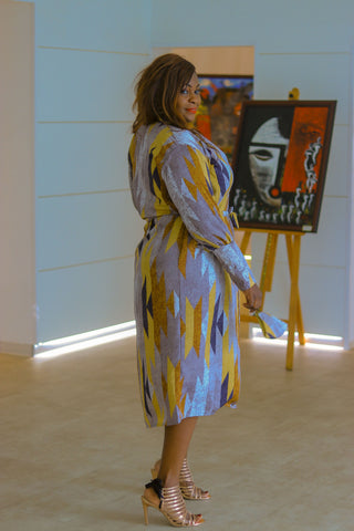 ELEGANT ROBE KIMONO EN SOIE