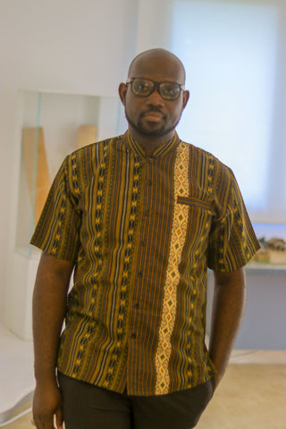 CHEMISE PAGNE COURTES MANCHES