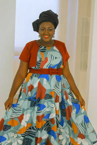ROBE FLEURIE BOLERO